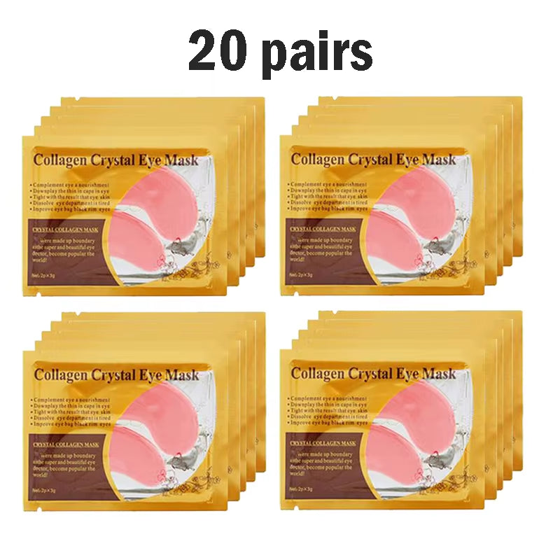 5/10/20/30 Pairs Gold Collagen Crystal Eye Mask Skincare Eye Patches Firming Moisturizing Nourishing Eye Skin Care Products