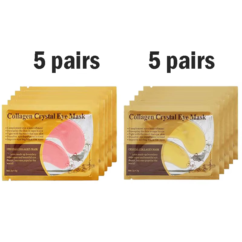 5/10/20/30 Pairs Gold Collagen Crystal Eye Mask Skincare Eye Patches Firming Moisturizing Nourishing Eye Skin Care Products