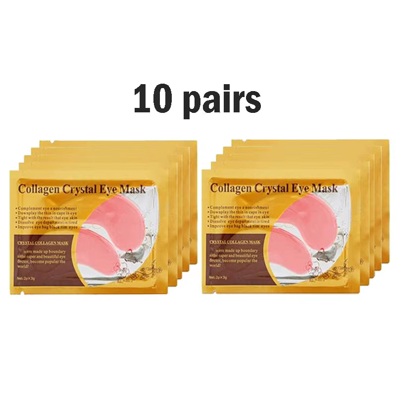 5/10/20/30 Pairs Gold Collagen Crystal Eye Mask Skincare Eye Patches Firming Moisturizing Nourishing Eye Skin Care Products