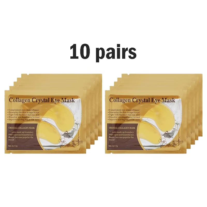 5/10/20/30 Pairs Gold Collagen Crystal Eye Mask Skincare Eye Patches Firming Moisturizing Nourishing Eye Skin Care Products